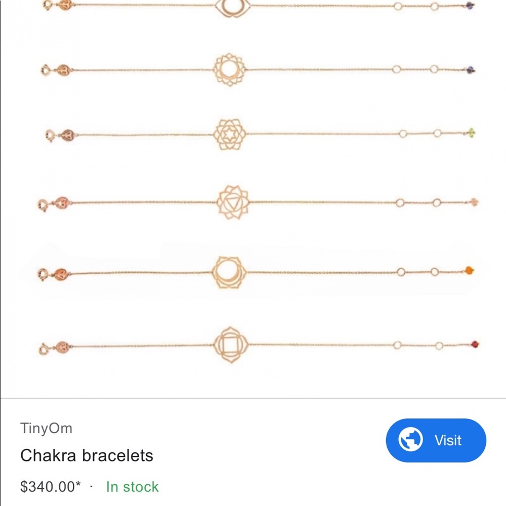 Tiny Om Chakra Collection Bracelet - Picture 2 of 6